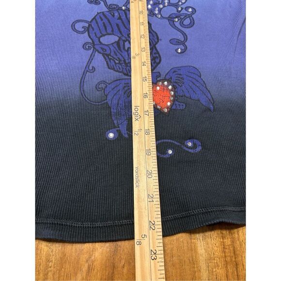 Women's Harley Davidson Ribbed tank top ombré purple,blue, Size Medium - Picture 7 of 7